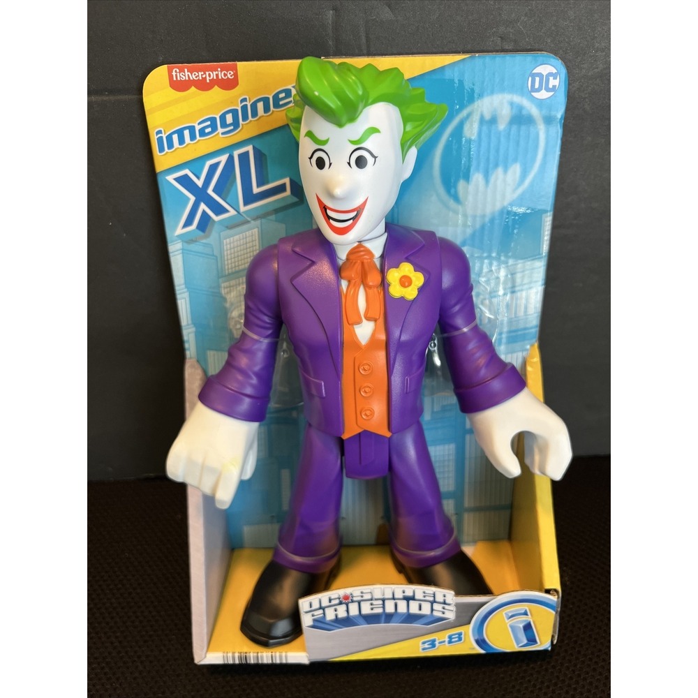 Fisher-Price Imaginext XL‎ DC Super Friends The Joker 10 Inch Figure HHH82 NEW